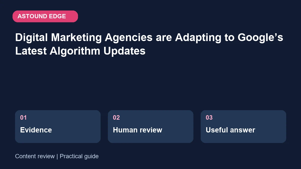 Content review: Evidence, Human review, Useful answer