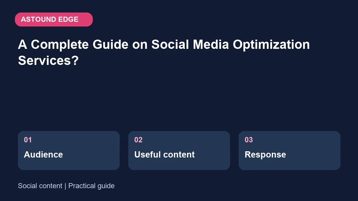 Social content: Audience, Useful content, Response