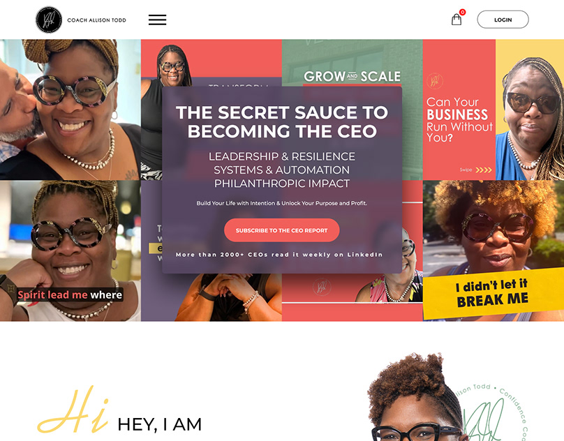 Coach Allison Todd — Creative design