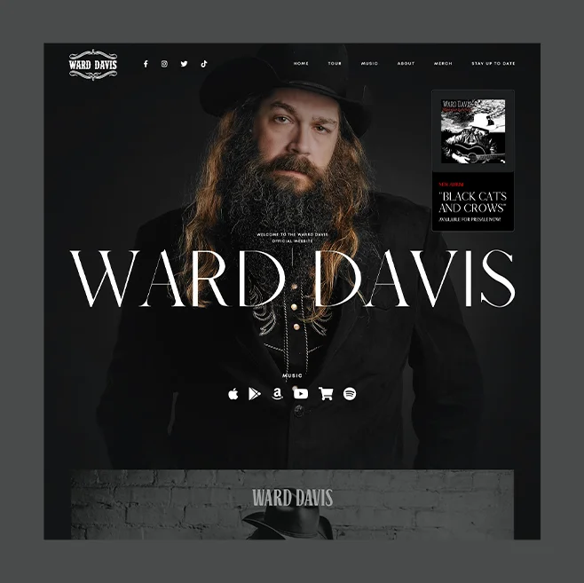 WARD DAVIS — Web design