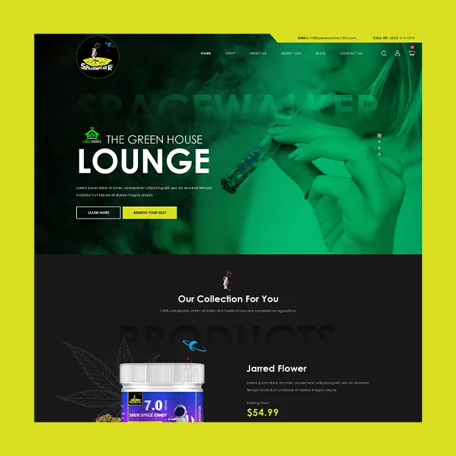space walker cannabis — Web design