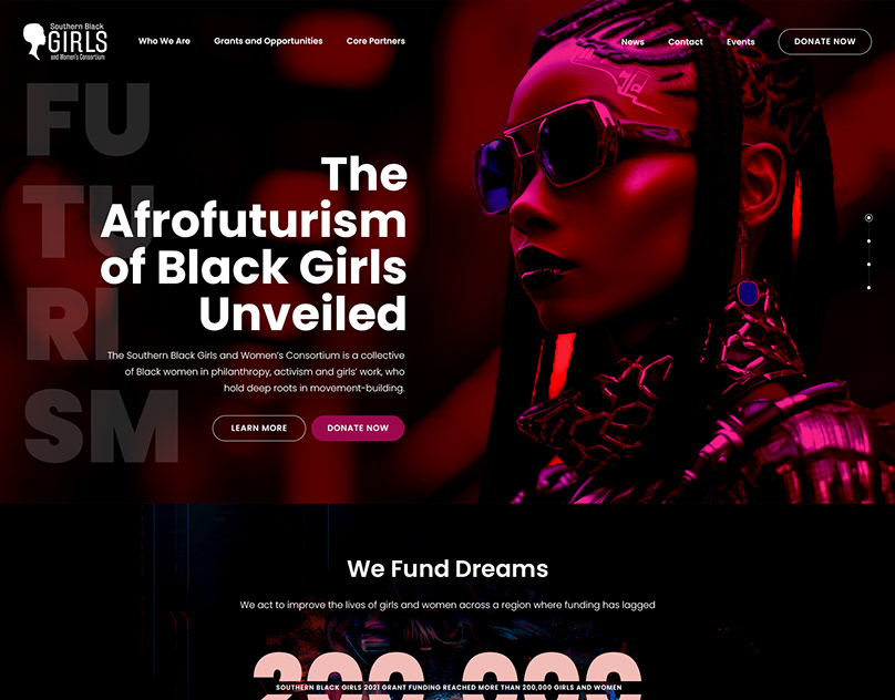 Southern Black Girls and Women's Consortium — Creative design