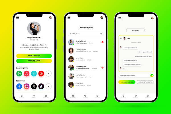 Got the Gig published app design