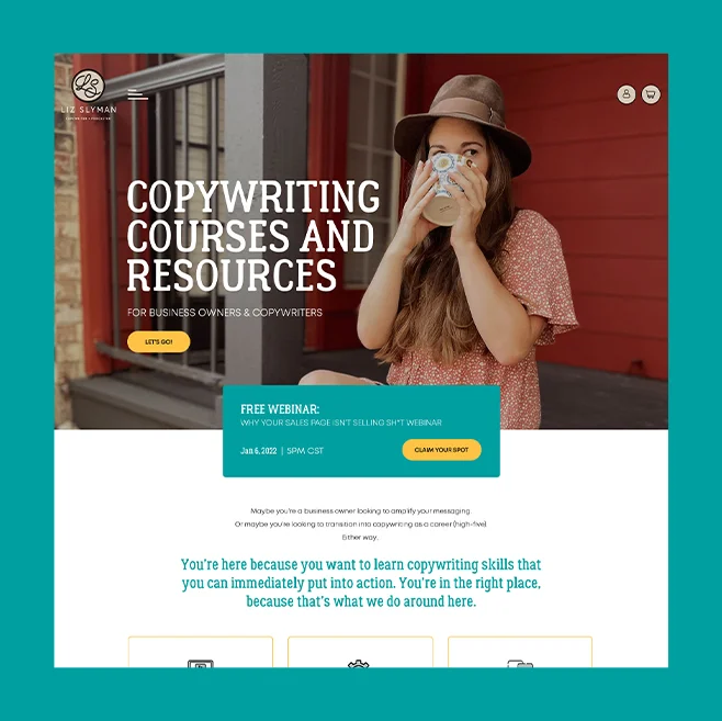 Liz Slyman — Web design