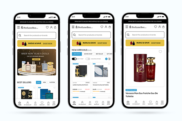 PerfumeBox.com published app design