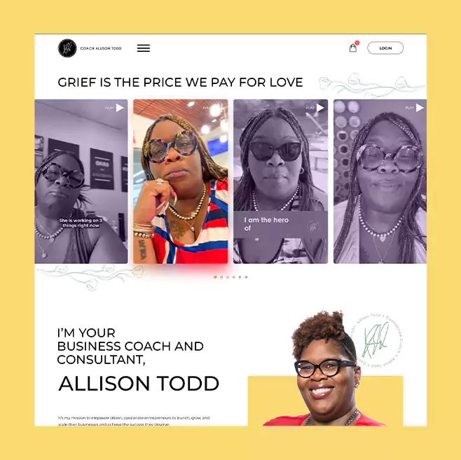 Allison Todd — Web design